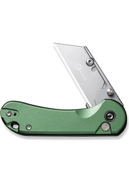 Elementum Utility Thumb Stud & Button Lock Knife Aluminum Green Handle Çakı fırsatları