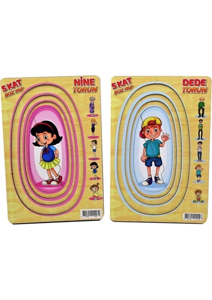 1113-1114 Cc, Ahşap Memo Nine-Dede-Torun Yapboz fırsatları
