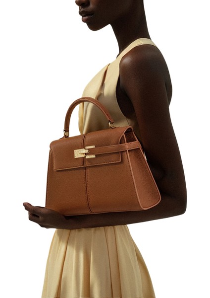 Jw Peı Kahverengi Elise Vegan Deri Büyük Üst Saplı Çanta fırsatları