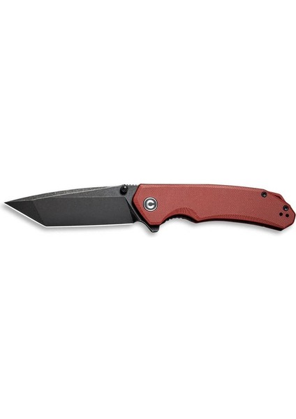Brazen Flipper & Thumb Stud Knife Burgund G10 Handle Çakı