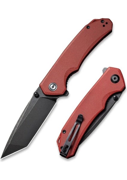 Brazen Flipper & Thumb Stud Knife Burgund G10 Handle Çakı fiyatları