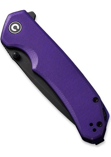 Brazen Flipper & Thumb Stud Knife Purple & Black G10 Handle Çakı indirimleri