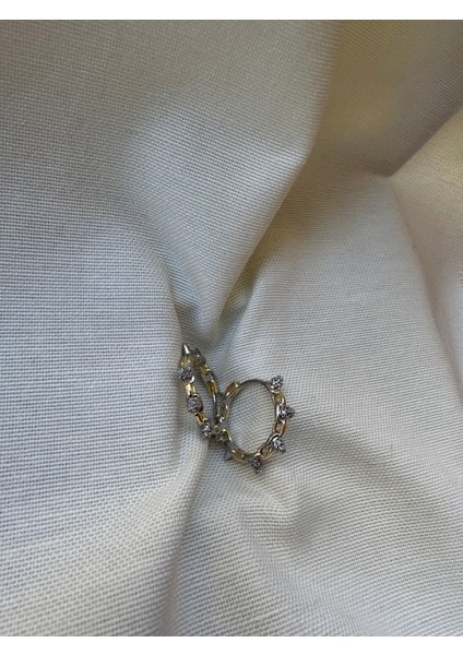 Çift Renkli Çivili Halka Küpe modelleri