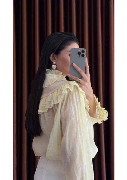 Romantik Sarı Bluz fiyatları