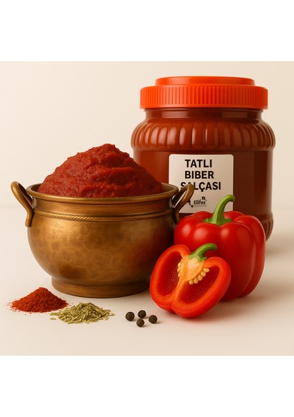 Antep Tatlı Biber Salçası Güneş Kurutması 1.5 kg modelleri