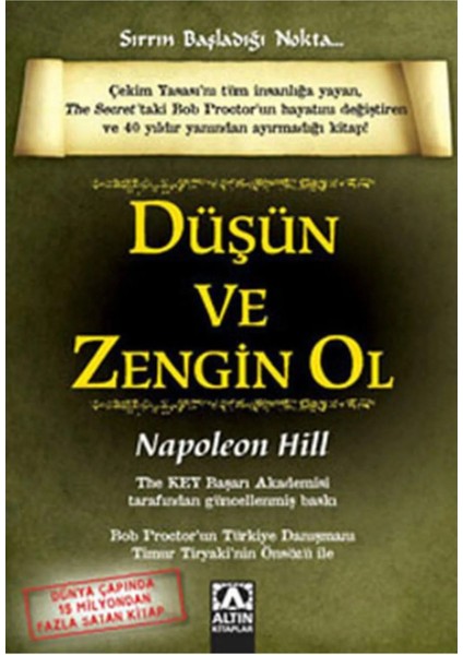 Düşün ve Zengin Ol - Başarının Anahtarları, Napoleon Hill (2 Kitap) fiyatları