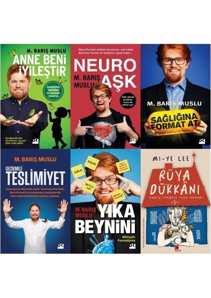 Barış Muslu Seti: Anne Beni Iyileştir, Neuro Aşk, Yıka Beynini + 2 Kitap ve Rüya Dükkanı Hediye