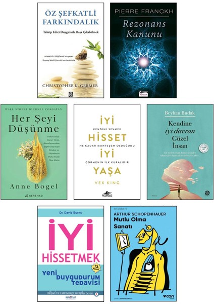 Kendine Iyi Davran Güzel Insan Beyhan Budak Iyi Hissetmek David Burns Mutlu Olma Sanatı 7li Set