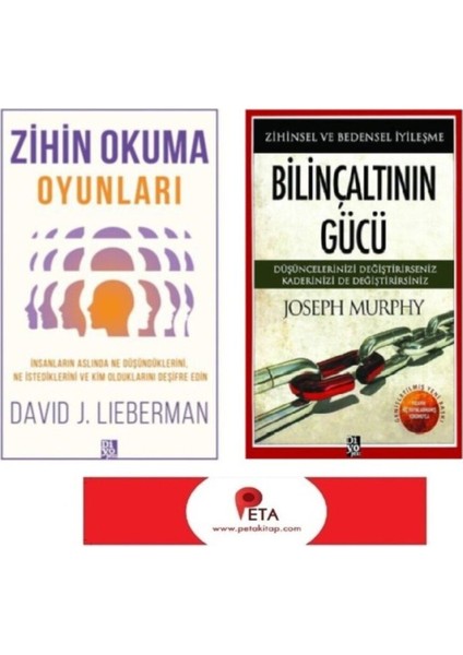 Zihin Okuma Oyunları - Bilinçaltının Gücü (Peta Ayraç Hediye)