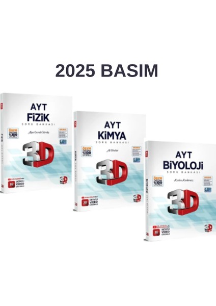 Ayt Fen Bilimleri Soru Bankası Seti Fizik Kimya Biyoloji Soru Bankaları Set