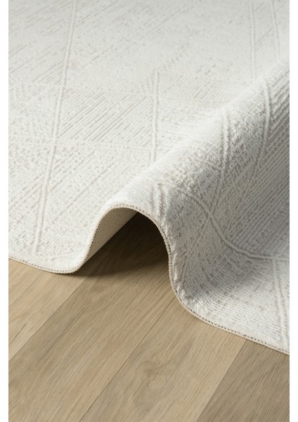 Dream Beyaz Halı Modern Dokuma Halı Salon Oturma Odası Yatak Odası Halısı 13834A 80 x 150 modelleri