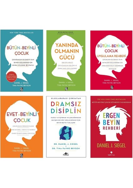 Dramsız Disiplin - Yanında Olmanın Gücü - Bütün-Beyinli Çocuk - Evet-Beyinli Çocuk / 6 Kitap Set