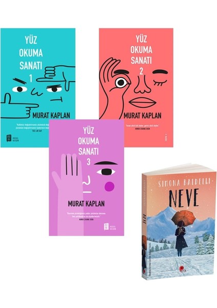 Set Yüz Okuma Sanatı 1-2-3 - Murat Kaplan - Neve Kitabı Hediye
