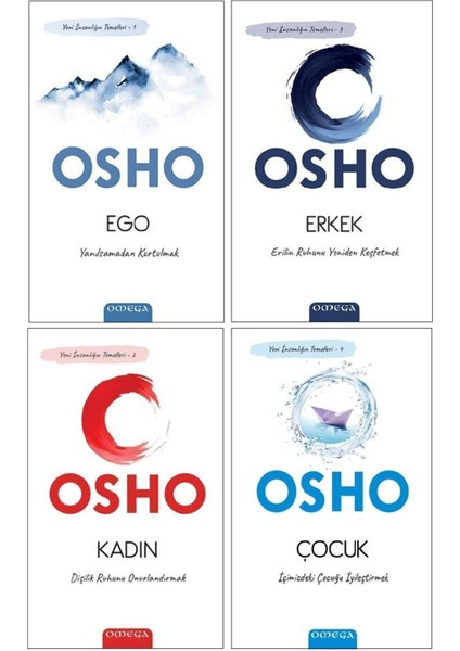Yeni Insanlığın Temelleri 4 Kitap Set / Ego-Erkek-Kadın-Çocuk / Osho