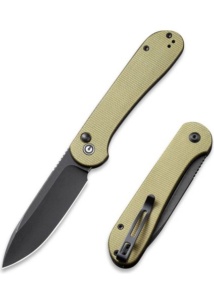 Button Lock Elementum Pocket Knife Micarta Handle Çakı fiyatları