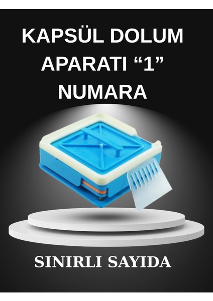 100 Delikli Kapsül Dolum Aparatı "1"numara