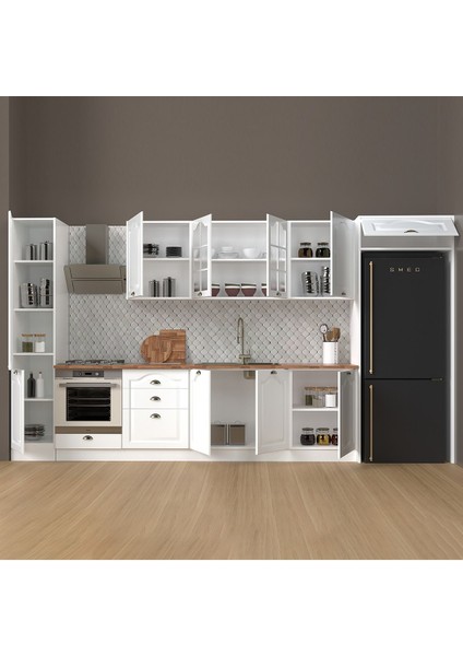 390 cm %100 Mdf Greena White Mutfak Dolabı fiyatları