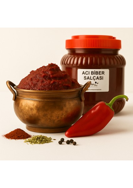 Antep Acı Biber Salçası Güneş Kurutması 1.5 kg modelleri