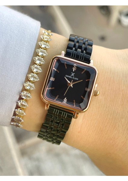 Vintage Siyah Renk Kadın Kol Saati ve Bileklik modelleri