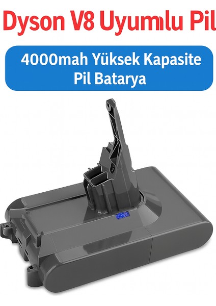 Dyson V8 Uyumlu 4000MAH Yüksek Kapasiteli Yedek Pil
