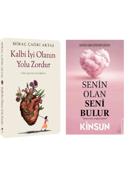 2'li Set Kalbi Iyi Olanın Yolu Zordur&senin Olan Seni Bulur Nar Kitap Hediye fiyatları