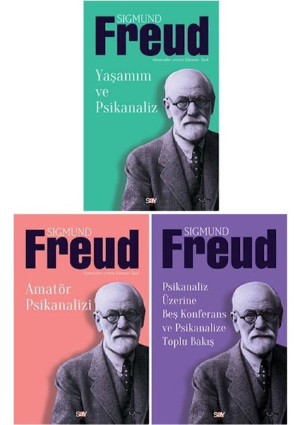 Sigmund Freud 3 Kitap Psikanaliz Seti