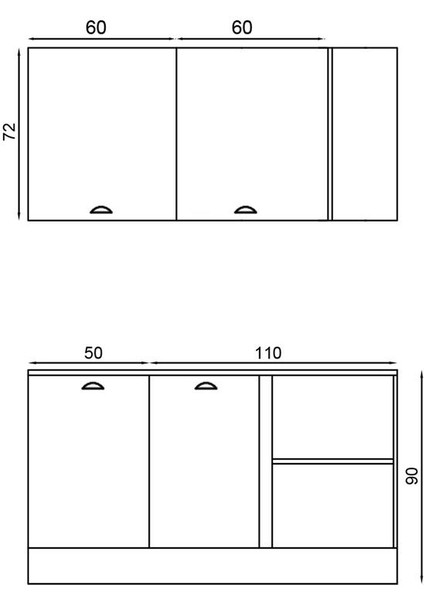 160 cm Sherry Mutfak Köşe Modülü indirimleri