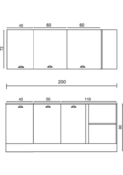 200 cm %100 Mdf Greena White Köşe Modülü indirimleri