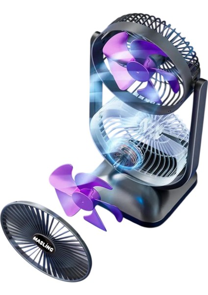 Masaüstü Taşınabilir Çift Pervaneli Sogutucu Vantilatör Masa Danı El Fanı fiyatları