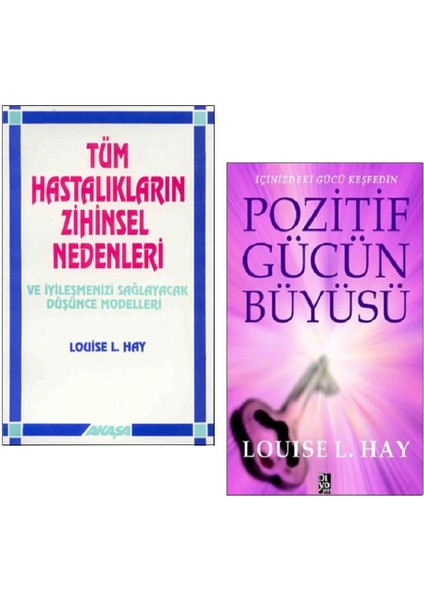 2'li Set Tüm Hastalıkların Zihinsel Nedenleri & Pozitif Gücün Büyüsü URC2807 modelleri