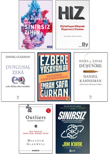 Duygusal Zeka Daniel Goleman Sınırsız Jim Kwik Hızlı ve Yavaş Düşünme Daniel Kahneman Outliers 7