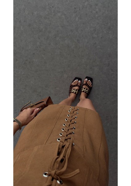 Kuşgözü Kahve Yelek-Etek Takım fırsatları