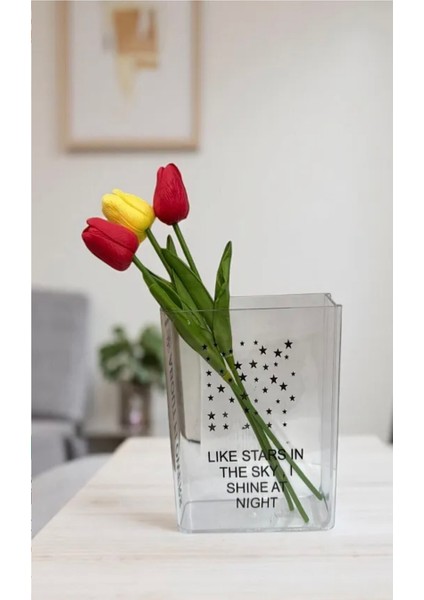 Pinterest Kitap Görünümlü Dekoratif Mika Vazo (Çiçek Dahil Değil) fiyatları