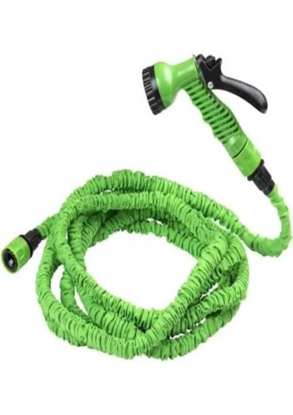 Çok Fonksiyonlu Yeşil Bahçe Hortumu – 7 Ayarlı Sulama Modu, 2,5m-7,5m Uzunluk indirimleri