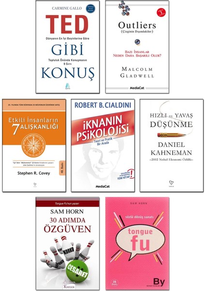 Hızlı ve Yavaş Düşünme Daniel Kahneman 30 Adımda Özgüven Tongue Fu Sözlü Dövüş Sanatı Sam Horn