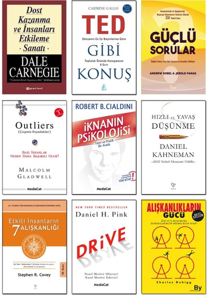 Drive Daniel H. Pink Charles Duhigg Alışkanlıkların Gücü Iknanın Psikolojisi Robert B. Cialdini