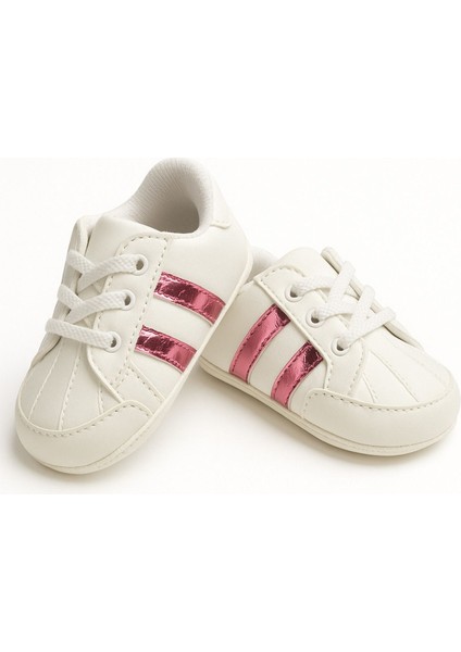 Şık Çizgili Kız Bebek Patiği 18-19 Numara fiyatları