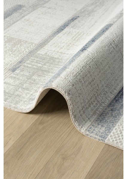 Dream Gri Mavi Halı Modern Dokuma Halı Salon Oturma Odası Yatak Odası Halısı 13845A modelleri