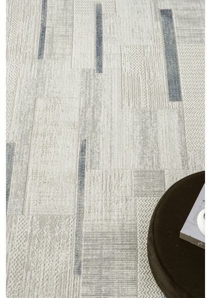 Dream Gri Mavi Halı Modern Dokuma Halı Salon Oturma Odası Yatak Odası Halısı 13845A fırsatları