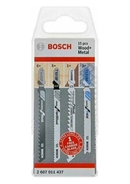 Bosch Dekupaj Testere Bıçağı Seti 15'li