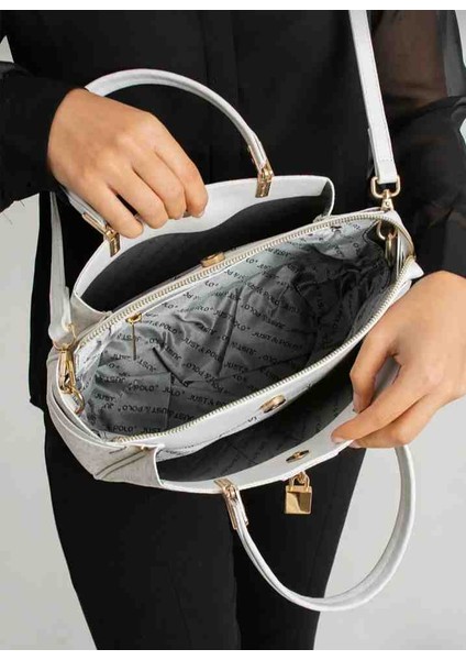 Eflanmoda Just Polo Monogram Baskılı Kadın El ve Omuz Çantası modelleri