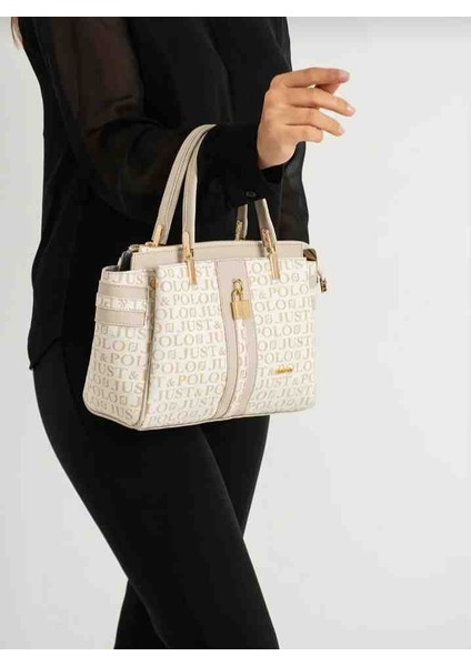 Eflanmoda Just Polo Monogram Baskılı Kadın El ve Omuz Çantası fiyatları