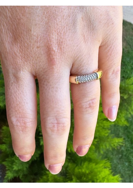 Özel Seri Çift Renkli Taşlı Yüzük fiyatları