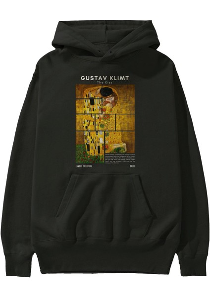 Gustav Klimt The Kiss Ön Baskılı Hoodie Oversize Kapüşonlu Sweatshirt Erkek Kadın fiyatları