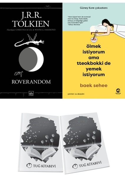 Roverandom (Siyah Kapak) ve Ölmek Istiyorum Ama Tteokbokki De Yemek Istiyorum 2li Set + Hediyeli