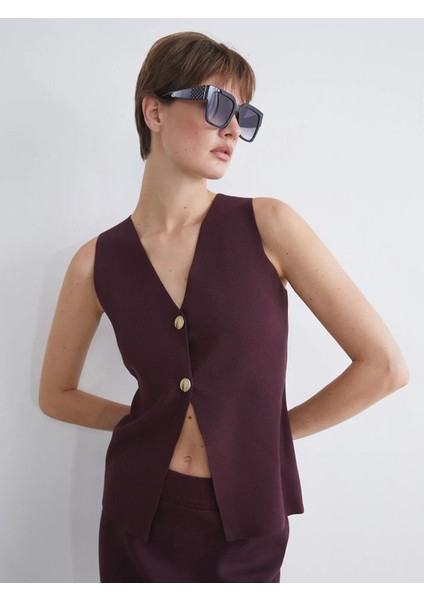 Lcwaıkıkı Classic V Yaka Kadın Triko Yelek (W5)