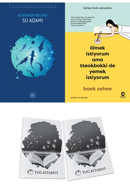 Su Adamı ve Ölmek Istiyorum Ama Tteokbokki De Yemek Istiyorum 2li Set + Hediyeli