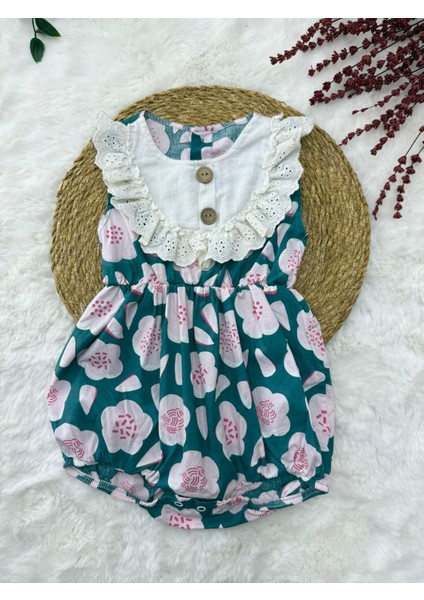 Kız Bebek Çiçekli Salopet Pamuklu Kumaş fiyatları