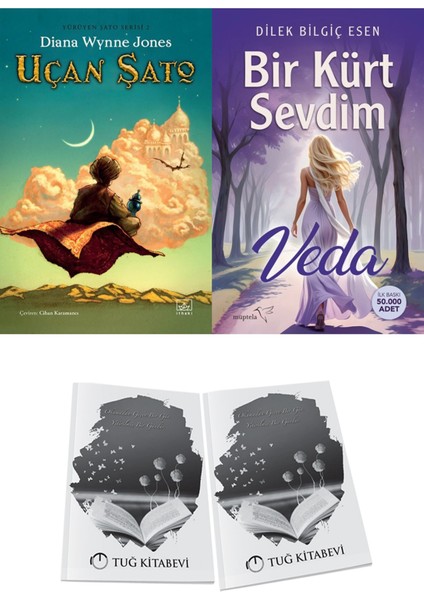 Uçan Şato (Ciltli) ve Bir Kürt Sevdim Veda 2li Set + Hediyeli