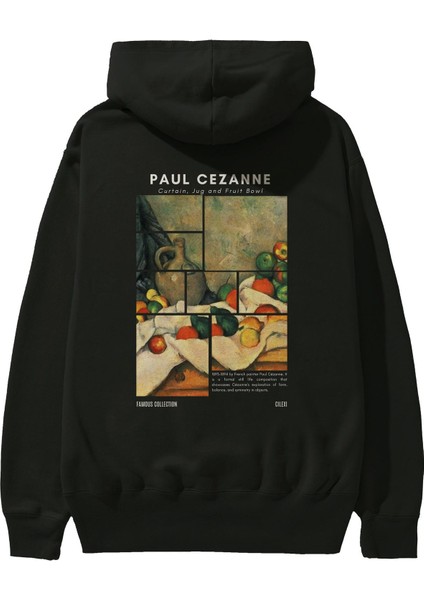 Paul Cezanne Curtain Arka Baskılı Hoodie Oversize Kapüşonlu Sweatshirt Erkek Kadın fiyatları